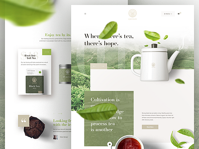 Caykur - Redesign Landing Page coffee commerce design homepage landing redesign tea ui ux web website