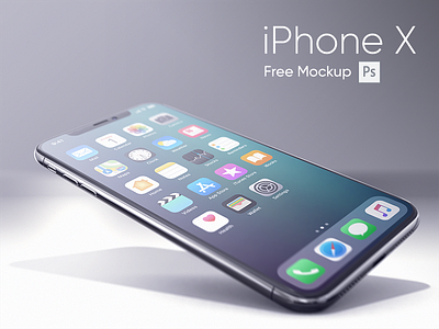 iPhone X Realistic Mockup free freebie iphone iphonex mockup new psd realistic