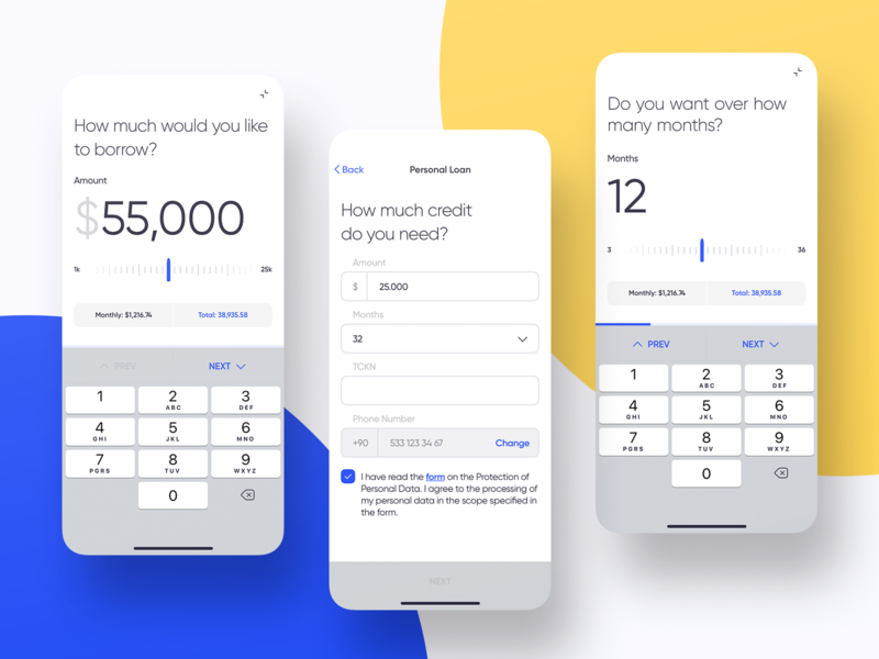 Mobile Banking - Loan app bank chart dashboard design finance ios mobile ui ux