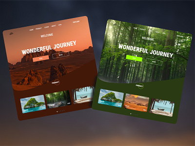 A TOURISM WEBSITE LANDING PAGE graphic design tourism web ui uiux website design