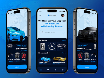 A CAR RENTAL APP car rental app mobile app ui uiux