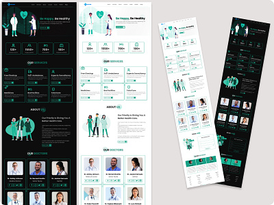 HOSPITAL WEBSITE hospiital ui uiux web website design