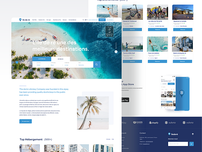 Tourism Website [RéApp] tourism travel user experience userinterface web design