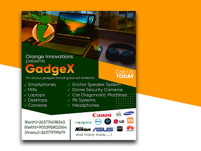 Gadgex Flyer branding creativity design flyer design graphic design graphic designer illustration logo ui vector