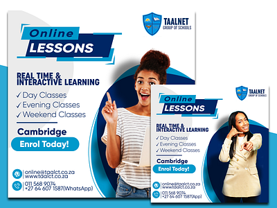 Online Lessons animation branding creativity design flyer design graphic design graphic designer