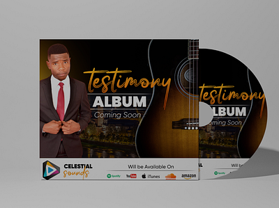 Album Cover We Did For Celestial Sounds animation branding creativity design flyer design graphic design logo ui