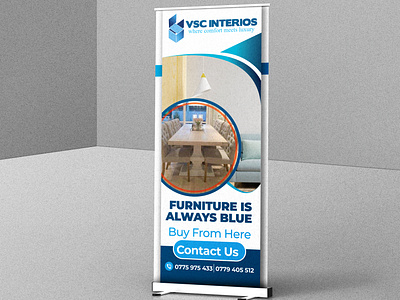 VSC INTERIOS PULL UP BANNER branding creativity design flyer design graphic design graphic designer illustration logo ui vector