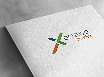 Executive Media Logo branding creativity design flyer design graphic design graphic designer