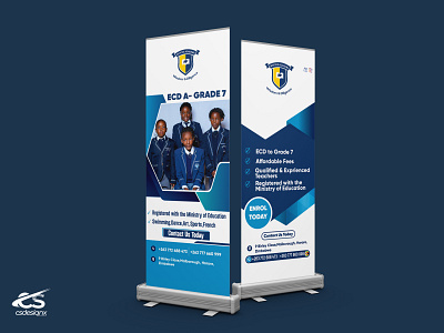 Pull Up Banners for Maycee Academy branding creativity flyer design graphic design graphic designer illustration