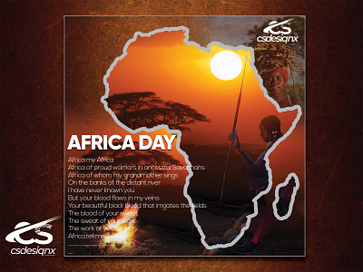 Africa Day Poster branding creativity flyer design graphic design graphic designer