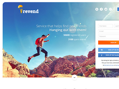 Frevend - Social network