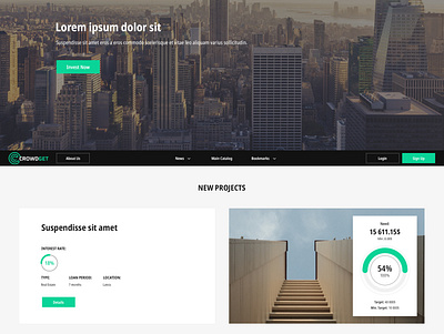 CrowdGet - Crowdfunding platform brand business design development web webdesign