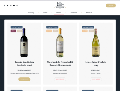 Wide wine - supply chain blockchain brand business design development ui ux web