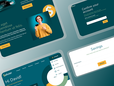 Eluter - CEX brand branding business design development illustration ui ux web