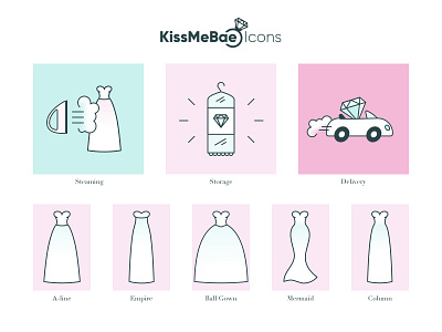 Wedding icon pack e commerce icons illustration ui web wedding