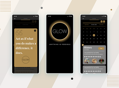 Glow Personal Care App $10 hour adobe xd calender design fiver designer fiveryogesh1393 freelancer hourly work design modern design webdesign