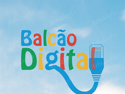 Logo Balcão Digital art branding design graphic design icon logo typography ui ux vector web website