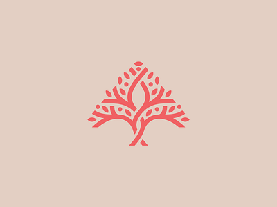 A tree logo a logo branding fruit growth leaves nature organic tree tree of life