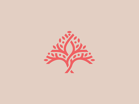 A tree logo by Olly Cowan on Dribbble