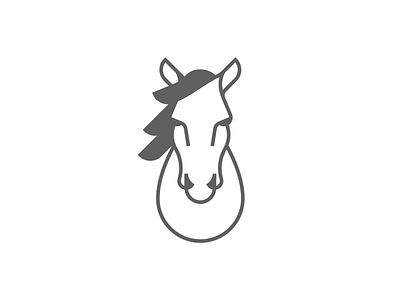 Horse Head Mark brand brand identity head horse horse logo icon identity mark minimal mustang
