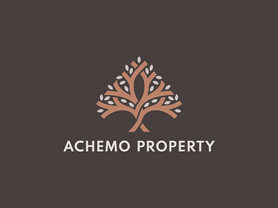 Achemo Property a investment logo mark nature property development real estate tree