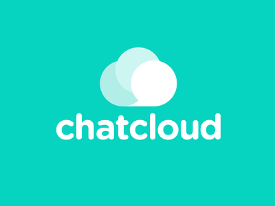 Chatcloud branding cloud identity logo mark speech bubbles talk weather