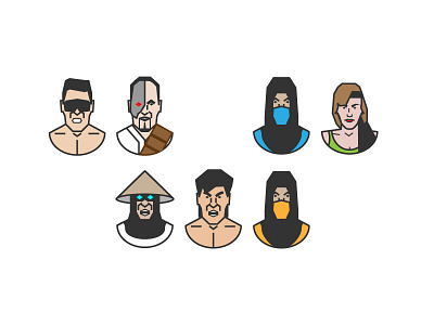 Mortal Kombat Icons beat em up icon icons mortal kombat nostalgia retro video games