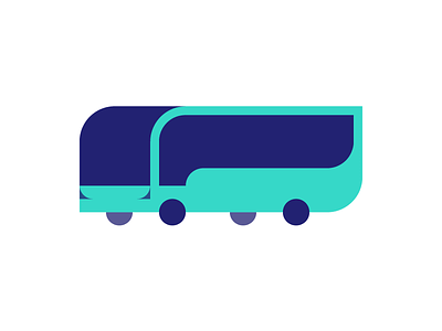 Geo Bus branding bus coach icon logo mark transport