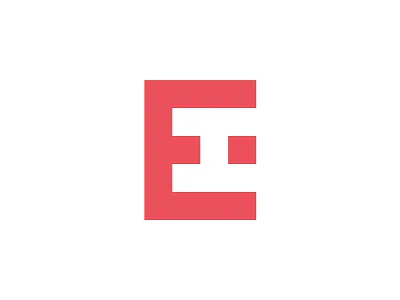 IE / EI bold e logo ei ei logo i logo ie ie logo lettmark logomark negative space solid