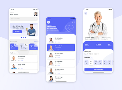 Medical Mobile App app branding design health medical typography ui ux