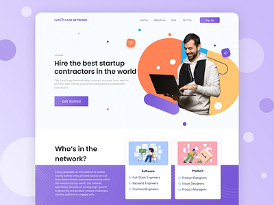 Landing Page for Network