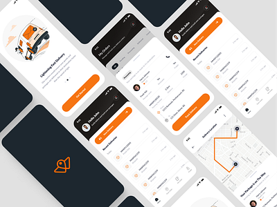 Package Delivery App android app app app design delivery delivery app design ixd mobile app research ui ux