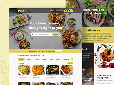 Food Delivery Website accessible design food food delivering app food delivery food order food website inclusive ui ux web web design website