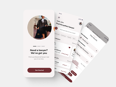 Lawyer Marketplace android app app app design design law law app layer app marketplace marketplace app mobile app ui ux