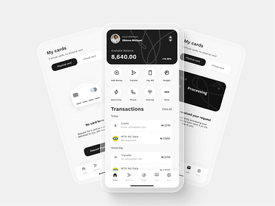 Digital banking app app app design design digital banking app fintech app fintech ui kit ios app mobile app ui ui kit ux virtual card