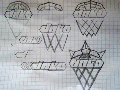 DNKO logo sketch
