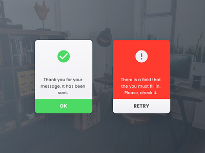 Daily UI #011 - Flash Message (Error/Success) 011 daily error feedback flash flat message minimal success ui ux