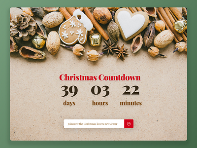 Daily UI #014 - Countdown Timer 014 christmas claus countdown daily dailyui love santa ui ux