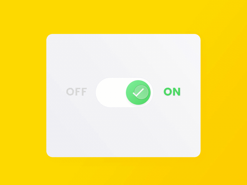 Daily UI #015 - On/Off Switch [Rebound]