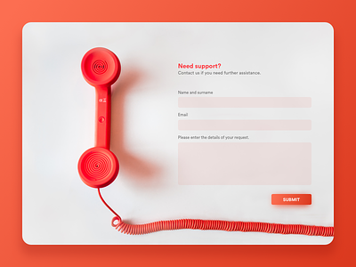 Daily UI #028 - Contact Us 028 contact daily dailyui form support telephone ui us ux