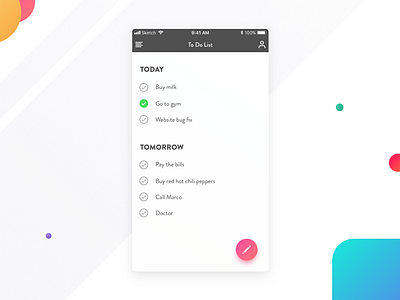 Daily UI #042 - To Do List 042 app blocknote daily dailyui do ios list note to ui ux