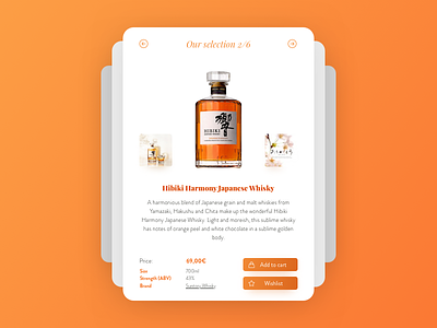 Daily UI #045 - Info Card 045 card daily dailyui info information item product single ui ux whisky