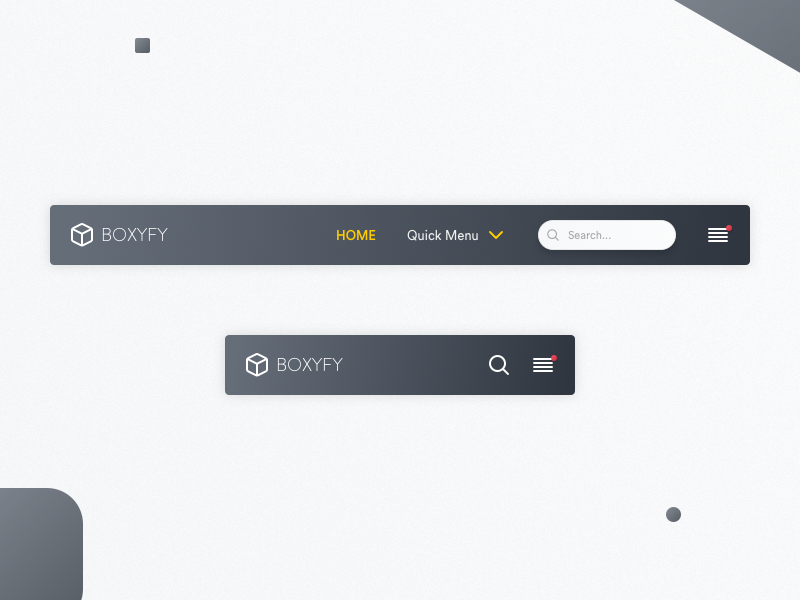 Daily UI #053 - Header Navigation dark minimal clean flat menu website navigation header ux ui daily dailyui
