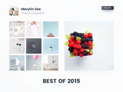 Daily UI #063 - Best of 2015