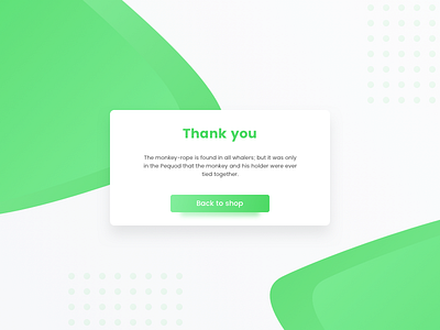 Daily UI #077 - Thank you