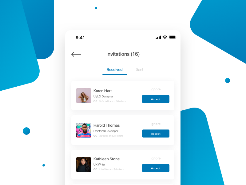 Daily UI #078 - Pending Invitation by Francesco Paradiso on Dribbble