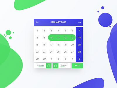 Daily UI #080 - Date Picker calendar challenge color concept daily ui date date picker free minimal pattern ui widget