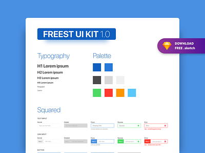 FREE UI KIT - Freest - Daily UI #082 - Form