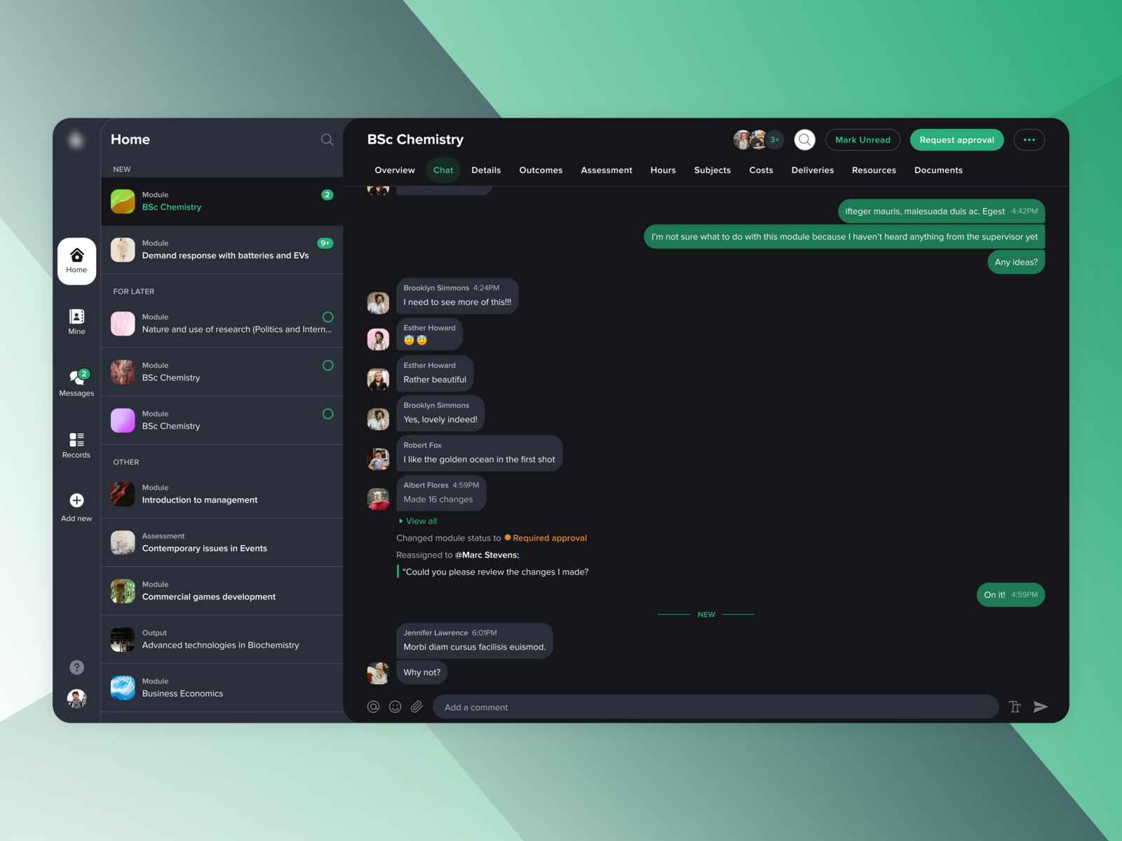 Edtech saas app - dark theme by Vytas Bu on Dribbble