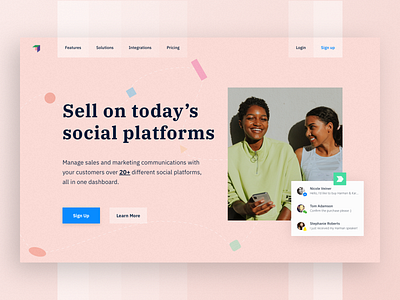 SaaS landing page